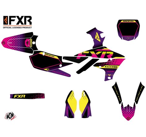 Kit Deco Moto Cross FXR N3 Yamaha 250 YZF Noir