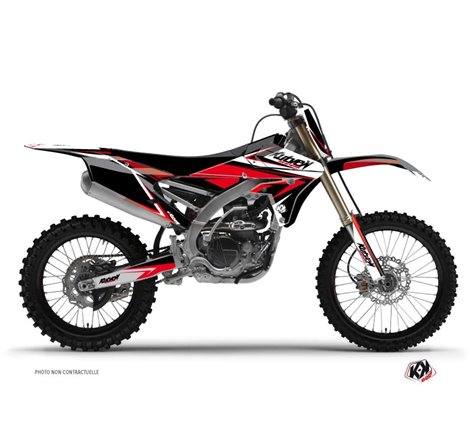 Kit Deco Moto Cross Stage Yamaha 250 YZF Noir Rouge