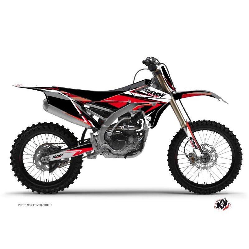 Kit Deco Moto Cross Stage Yamaha 250 YZF Noir Rouge