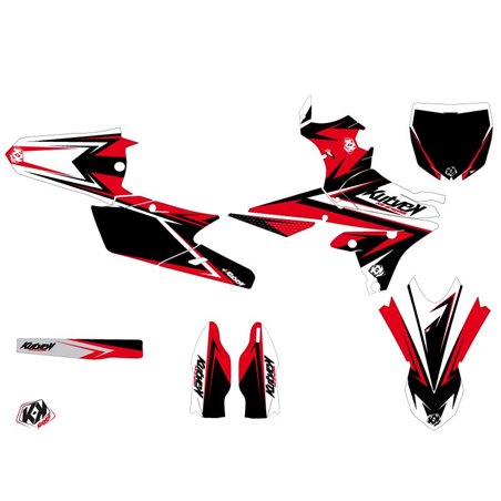 Kit Deco Moto Cross Stage Yamaha 250 YZF Noir Rouge