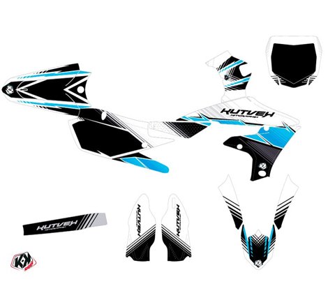 Kit Deco Moto Cross Stripe Yamaha 250 YZF Noir