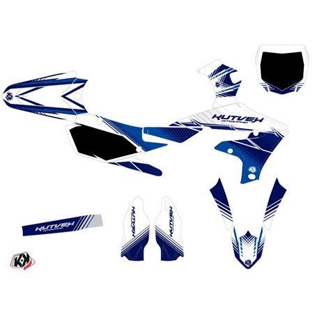 Kit Deco Moto Cross Stripe Yamaha 250 YZF Bleu Nuit
