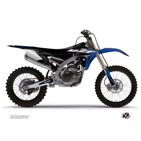 Kit Deco Moto Cross Halftone Yamaha 450 YZF Noir Bleu