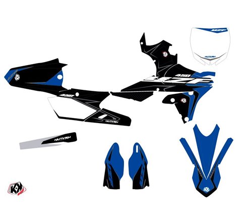 Kit Deco Moto Cross Halftone Yamaha 450 YZF Noir Bleu