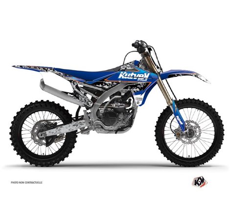Kit Deco Moto Cross Predator Yamaha 450 YZF Noir Bleu