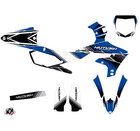Kit Deco Moto Cross Stripe Yamaha 450 YZF Bleu