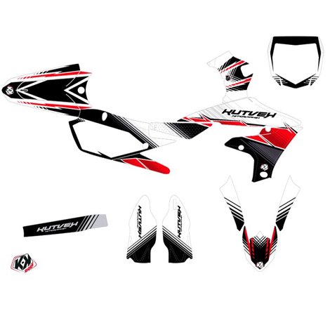 Kit Deco Moto Cross Stripe Yamaha 450 YZF Rouge