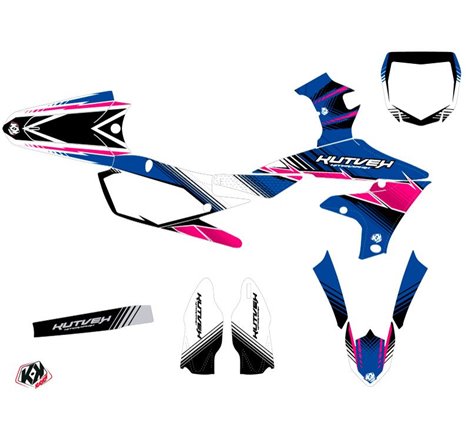 Kit Deco Moto Cross Stripe Yamaha 450 YZF Rose