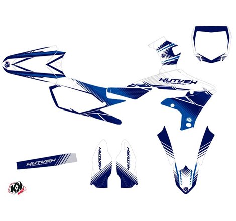 Kit Deco Moto Cross Stripe Yamaha 450 YZF Bleu Nuit