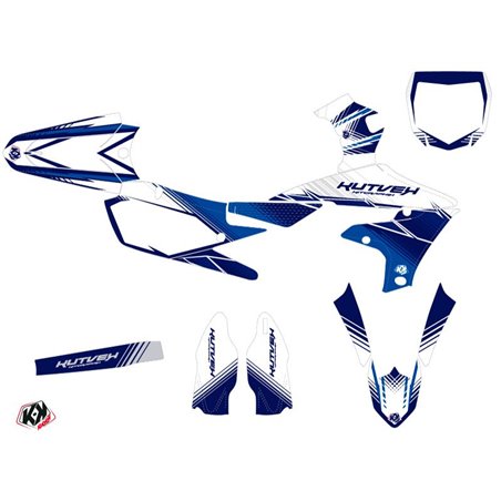Kit Deco Moto Cross Stripe Yamaha 450 YZF Bleu Nuit