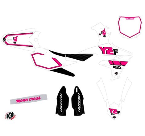 Kit Deco Moto Cross Vintage Yamaha 450 YZF Rose