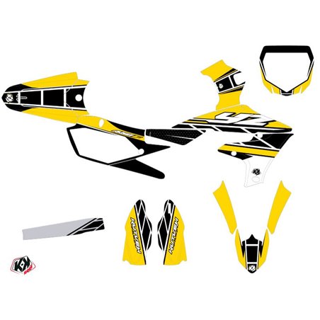 Kit Deco Moto Cross Replica Yamaha 450 YZF Jaune