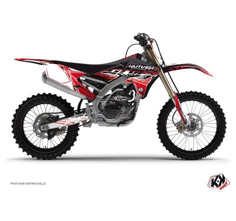 Kit Deco Moto Cross Eraser Yamaha 450 YZF Rouge Blanc