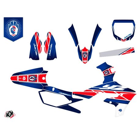 Kit Deco Moto Cross Replica France 2018 Edition Limitee Yamaha 450 YZF