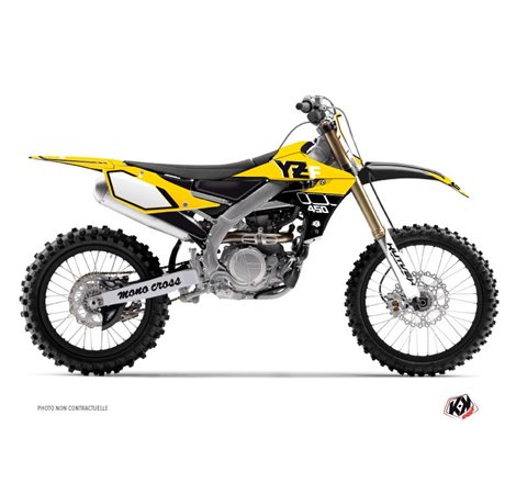 Kit Deco Moto Cross Vintage Yamaha 450 YZF Jaune