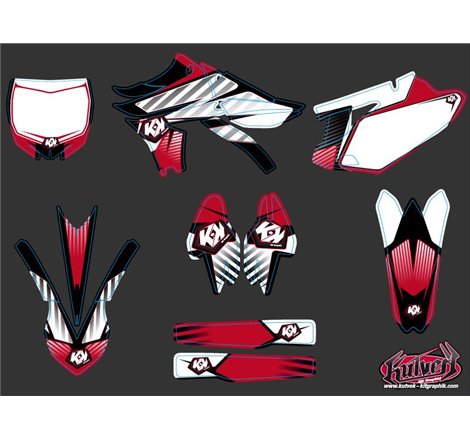 Kit Deco Moto Cross Factory Yamaha 450 YZF Rouge