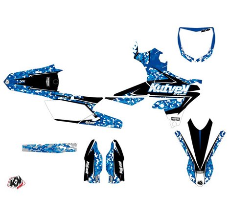 Kit Deco Moto Cross Predator Yamaha 450 YZF Bleu
