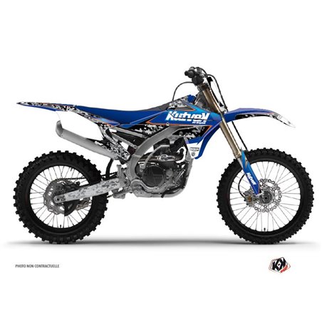 Kit Deco Moto Cross Predator Yamaha 450 YZF Noir Bleu