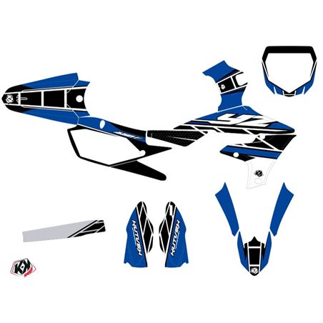 Kit Deco Moto Cross Replica Yamaha 450 YZF Bleu