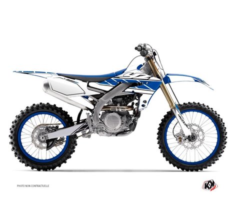 Kit Deco Moto Cross Replica Yamaha 450 YZF Blanc Bleu