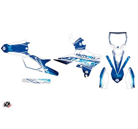 Kit Deco Moto Cross Eraser Yamaha 450 YZF Bleu