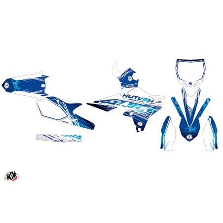 Kit Deco Moto Cross Eraser Yamaha 450 YZF Bleu