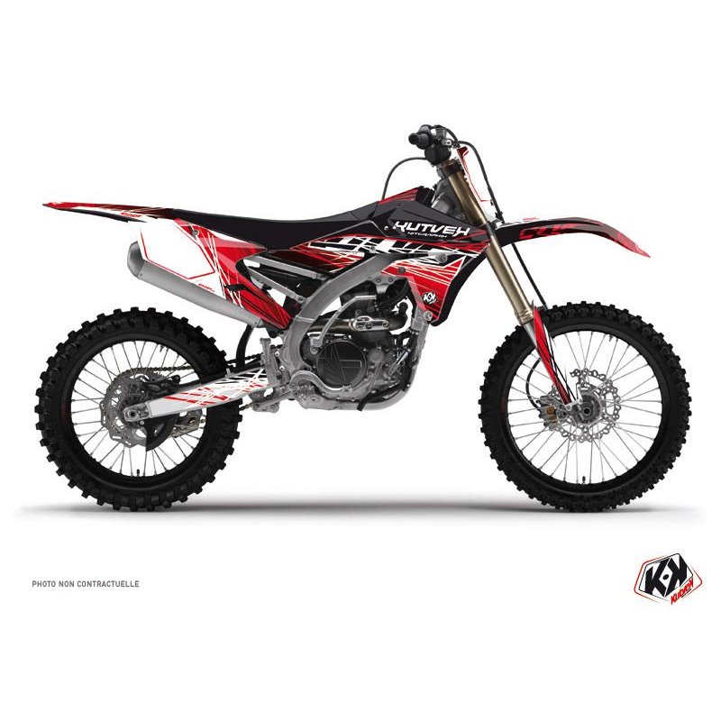 Kit Deco Moto Cross Eraser Yamaha 450 YZF Rouge Blanc