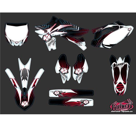 Kit Deco Moto Cross Graff Yamaha 450 YZF Rouge