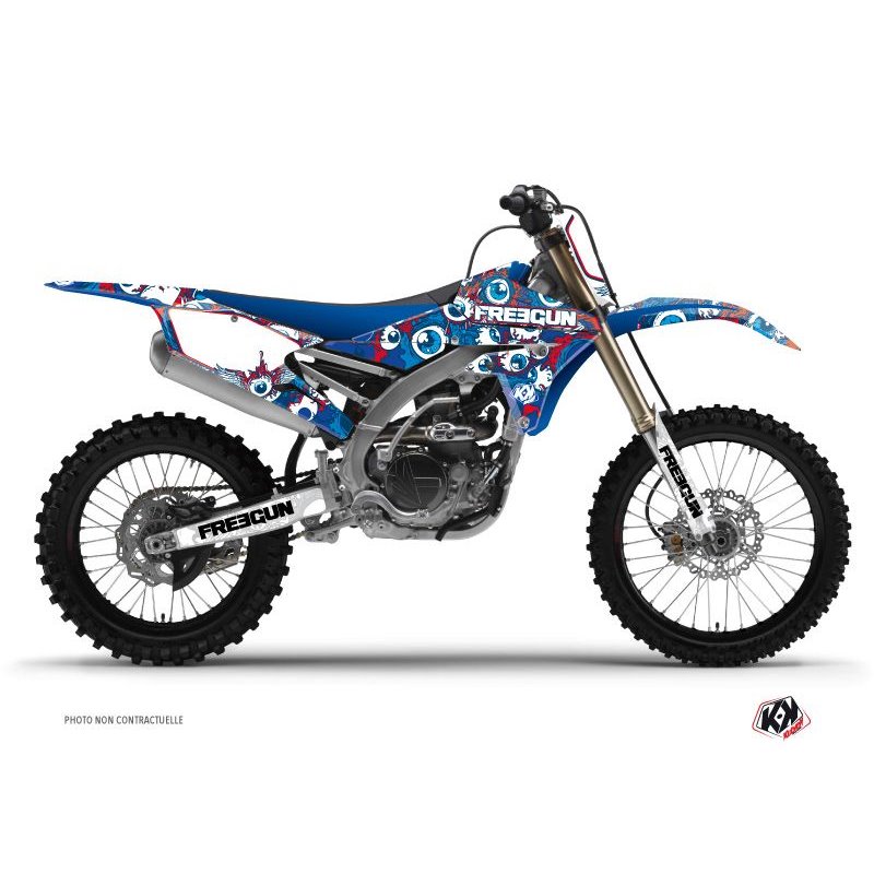 Kit Deco Moto Cross Freegun Eyed Yamaha 450 YZF Rouge