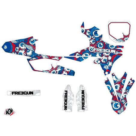 Kit Deco Moto Cross Freegun Eyed Yamaha 450 YZF Rouge