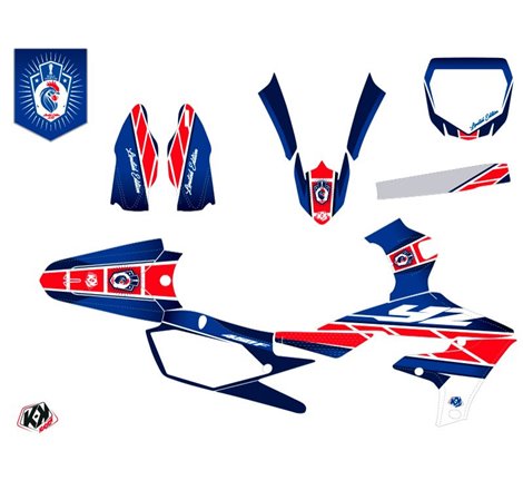 Kit Deco Moto Cross Replica France 2018 Edition Limitee Yamaha 450 YZF