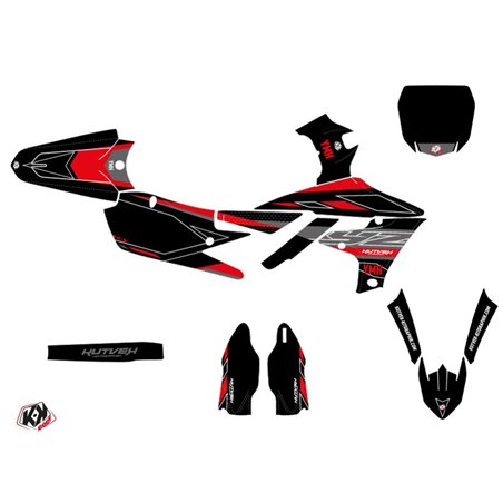 Kit Deco Moto Cross Outline Yamaha 450 YZF Rouge