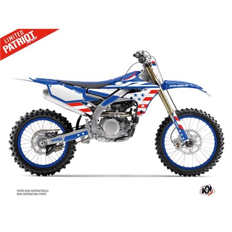 Kit Deco Moto Cross Patriot Yamaha 450 YZF Bleu