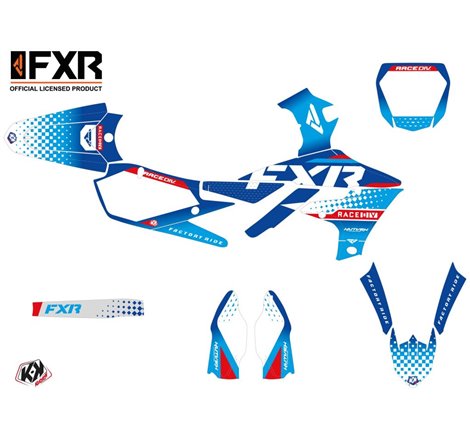 Kit Deco Moto Cross FXR N3 Yamaha 450 YZF Bleu