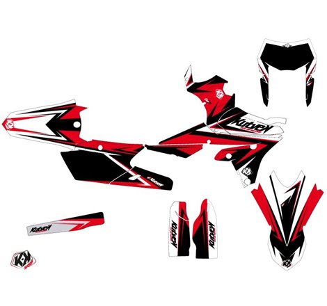 Kit Deco Moto Cross Stage Yamaha 250 WRF Noir Rouge