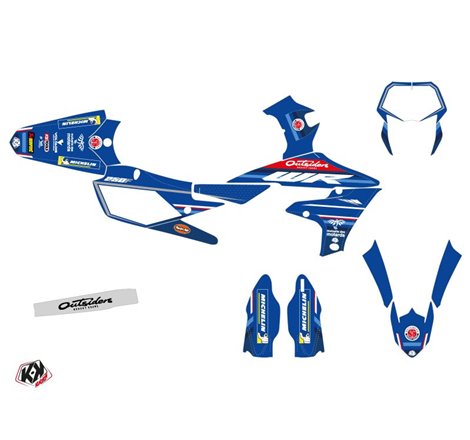 Kit Deco Moto Cross Replica Team Outsiders K21 Yamaha 250 WRF