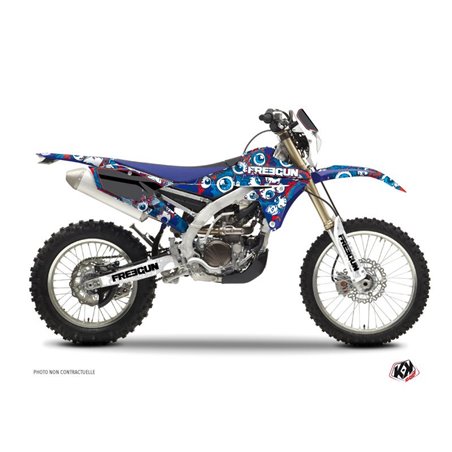 Kit Deco Moto Cross Freegun Eyed Yamaha 250 WRF Rouge
