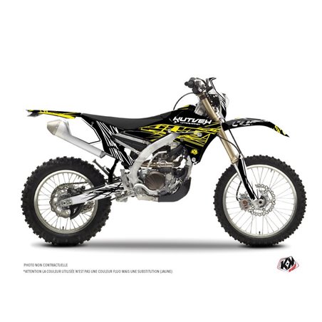 Kit Deco Moto Cross Eraser Fluo Yamaha 250 WRF Jaune