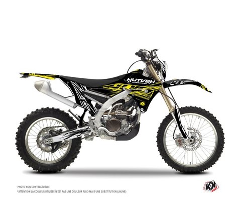 Kit Deco Moto Cross Eraser Fluo Yamaha 250 WRF Jaune