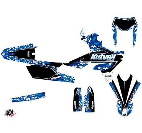 Kit Deco Moto Cross Predator Yamaha 250 WRF Bleu