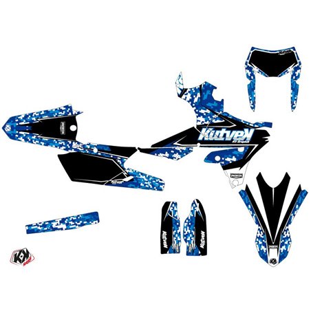 Kit Deco Moto Cross Predator Yamaha 250 WRF Bleu