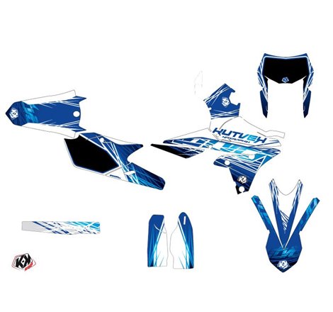 Kit Deco Moto Cross Eraser Yamaha 250 WRF Bleu