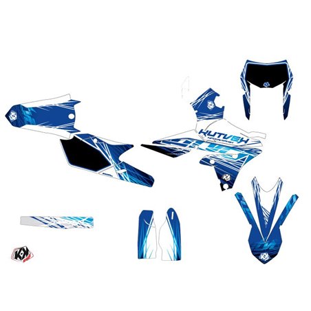 Kit Deco Moto Cross Eraser Yamaha 250 WRF Bleu