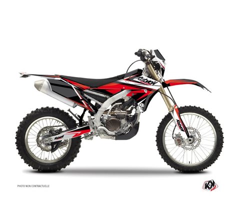 Kit Deco Moto Cross Stage Yamaha 250 WRF Noir Rouge
