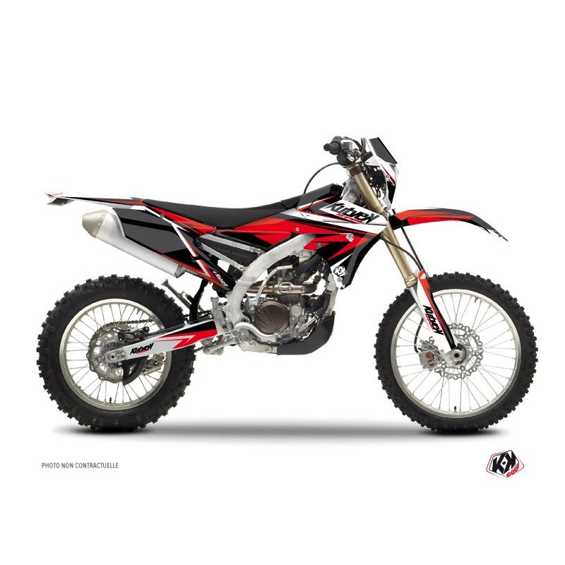 Kit Deco Moto Cross Stage Yamaha 250 WRF Noir Rouge