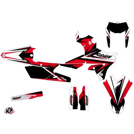 Kit Deco Moto Cross Stage Yamaha 250 WRF Noir Rouge