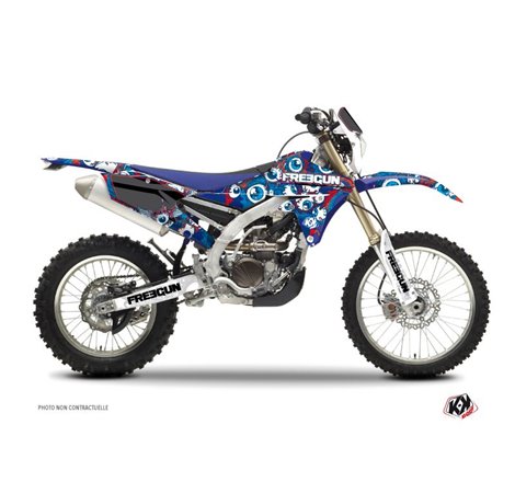Kit Deco Moto Cross Freegun Eyed Yamaha 250 WRF Rouge