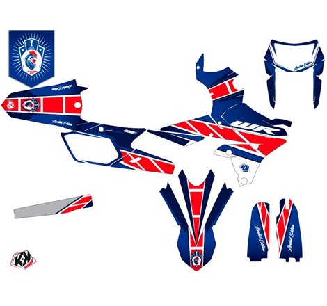 Kit Deco Moto Cross Replica France 2018 Edition Limitee Yamaha 250 WRF