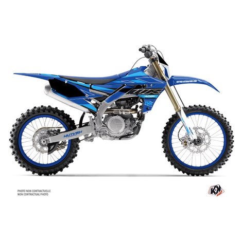 Kit Deco Moto Cross Outline Yamaha 250 WRF Cyan