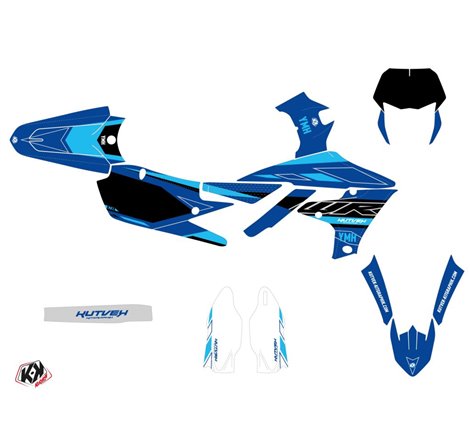 Kit Deco Moto Cross Outline Yamaha 250 WRF Cyan